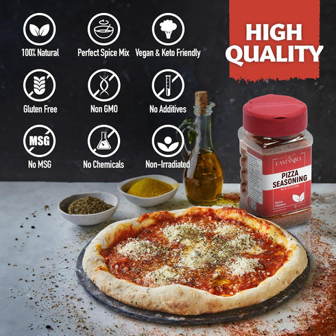 Eastanbul Pizza Seasoning Spice Blend, 5.29oz Italian Seasoning, Boosts Pizza Toppings, Herbal Pizza Blend, Pizza Spice Seasoning, Pizza Sprinkles...